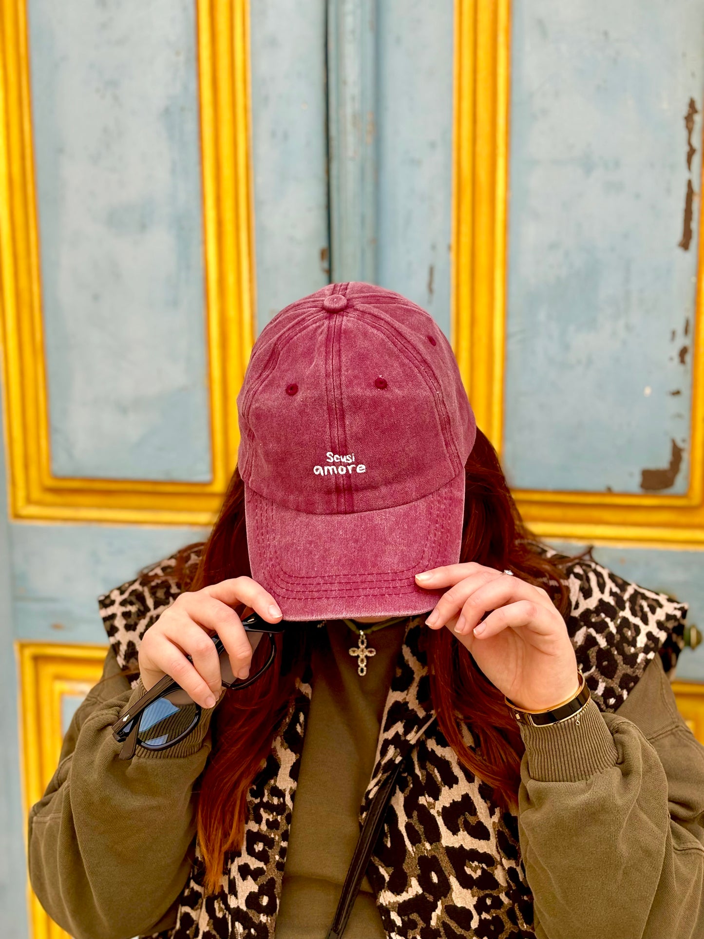 CASQUETTE SCUSI AMORE ROSE