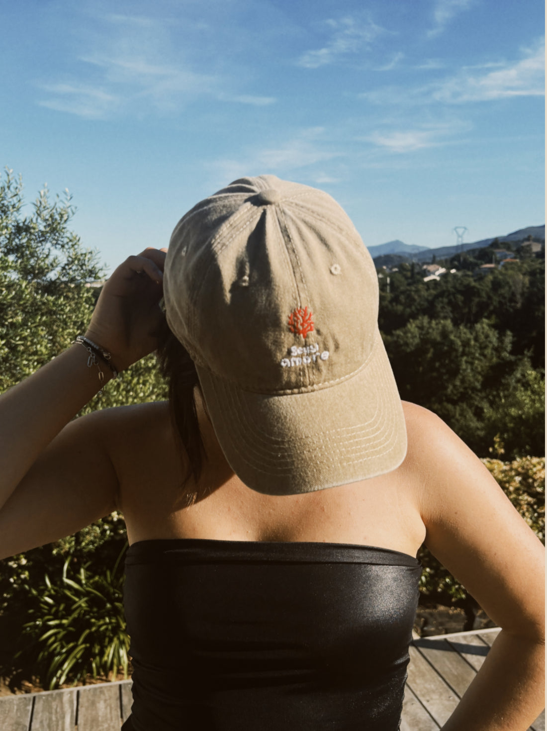 CASQUETTE SCUSI AMORE BEIGE