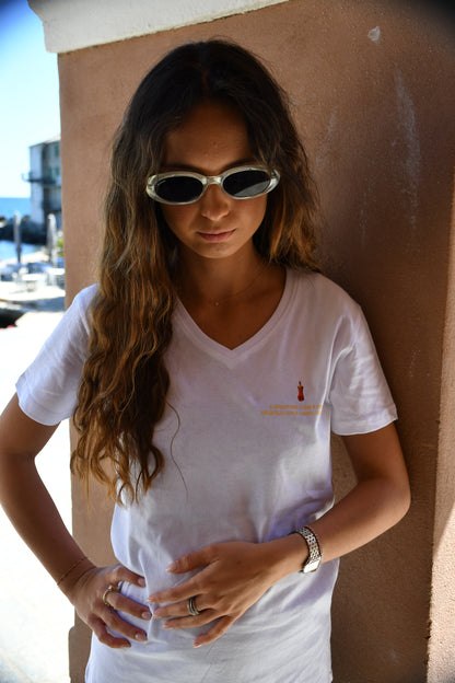 Le Tee-shirt Spiritu col V