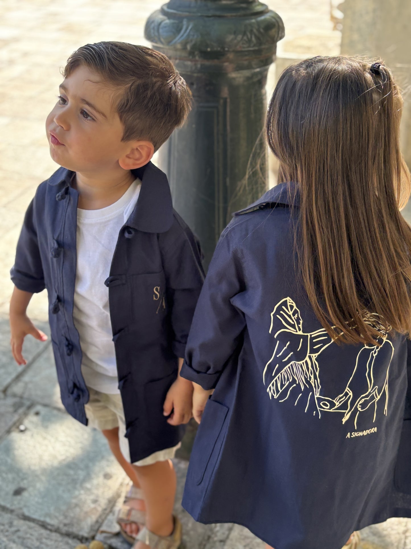Bleu de chine Enfant