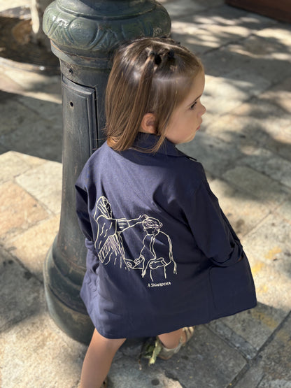 Bleu de chine Enfant